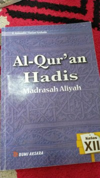 Al-Qur'an Hadis Madrasah Aliyah Kelas XII