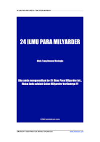 24 Ilmu Para Milyarder