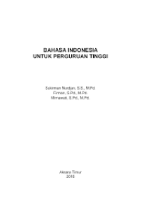 BAHASA INDONESIA UNTUK PERGURUAN TINGGI