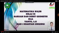 BARISAN DAN DERET GEOMETRI - MATEMATIKA WAJIB KELAS XI