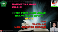 SISTEM PERSAMAAN LINEAR TIGA VARIABEL (SPLTV) PART I MATEMATIKA WAJIB KELAS X
