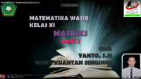 MATRIKS PART I Matematika Wajib Kelas XI