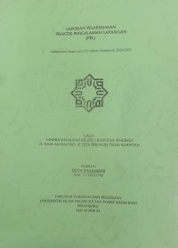 Laporan Pelaksanaan Praktik Pengalaman Lapangan: Mahasiswa Starat satu (S1) Tahun Akademik 2020/2021