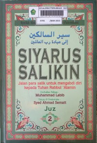 Siyarus Salikin: Jalan Para Salik Untuk Mengabdi Diri Kepada Tuhan Rabbul 'Alamin: Juz 2