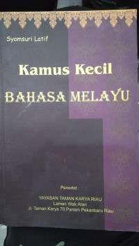 Kamus Kecil Bahasa Melayu