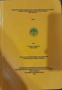 Eksistensi Perahu Baghanduang di Kecamatan Kuantan Mudik (Lubuk Jambi) Kabupaten Kuantan Singingi Provinsi RIau