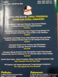 Pancang Enam : Jurnal Pendidikan, Agama dan Sosial HUmaniora