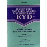 Pedoman Umum Ejaan Bahasa Indonesia Yang Disempurnakan