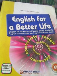 English for a better life: English for science and social study students