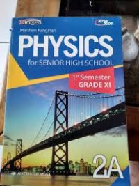 PHYSICS 2A : For  Senior High School Grade XI Semester 1