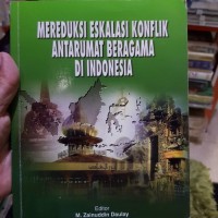 Mereduksi Eskalasi Konflik Antarumat Beragama di Indonesia