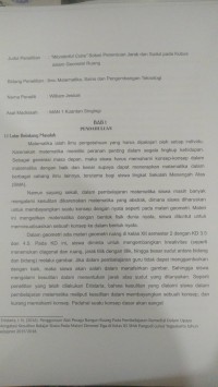 Wonderful Cube : Solusi Penentuan Jarak dan Sudut Pada Kubus Dalam Geometri Ruang