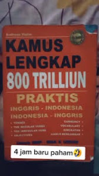 Kamus Lengkap 800 Trilliun : Praktis Inggris-Indonesia